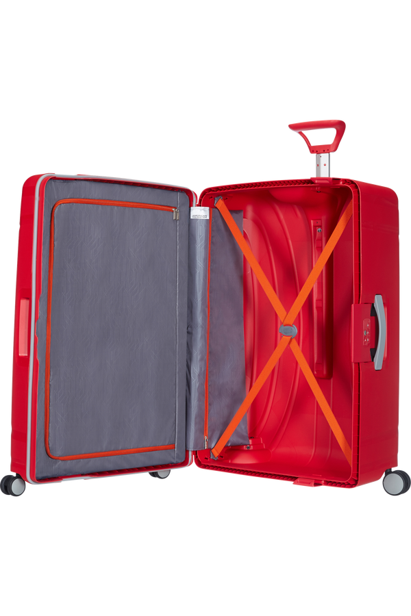 American Tourister Lock'n'Roll 4-wheel Spinner 69cm medium suitcase Energetic Red