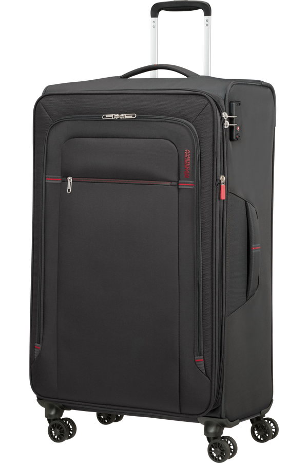 American Tourister Crosstrack Spinner Expandable 79cm  Grey/Red American Tourister Crosstrack Spinner Expandable 79cm  Grey/Red