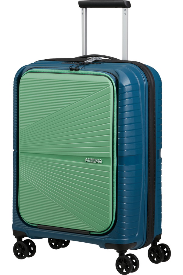 American Tourister Airconic Spinner Frontloader 15.6' 55cm  Teal Blue/Green