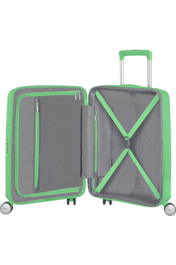 American Tourister Soundbox Spinner TSA Expandable 55cm  Spring Green