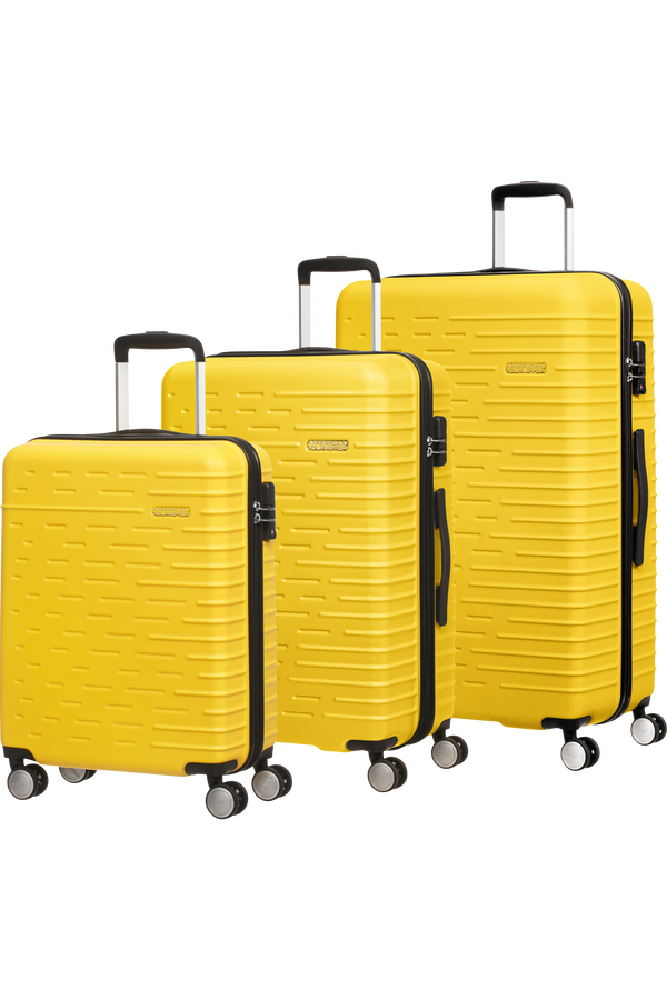 American Tourister Hyperdash 3 PC Set A  Sunset Yellow