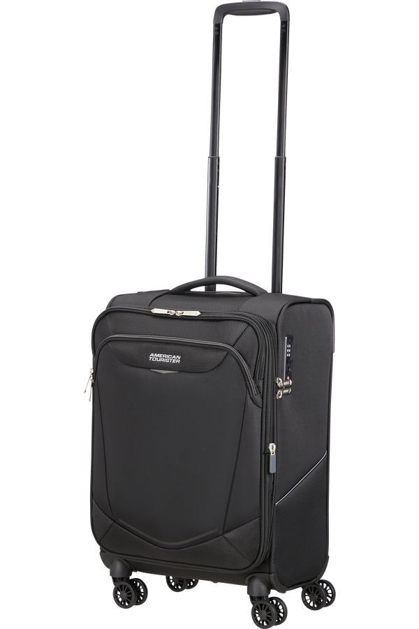 American Tourister SummerRide Spinner Expandable TSA 55cm L35  Black American Tourister SummerRide Spinner Expandable TSA 55cm L35  Black