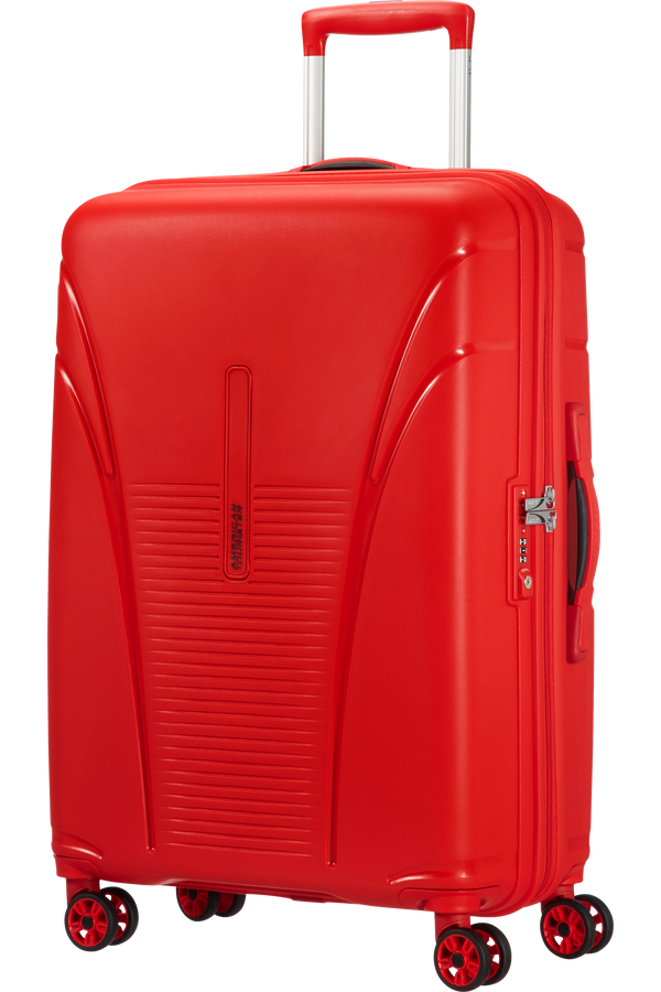 American Tourister Skytracer 4-wheel 68cm medium Spinner suitcase  Formula Red