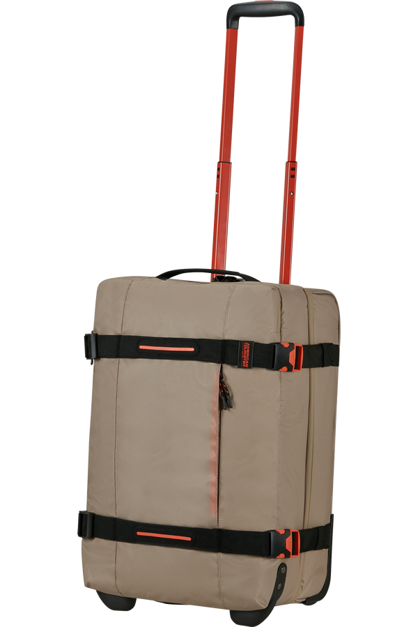 American Tourister Urban Track Duffle with Wheels Coated S  Beige/Orange