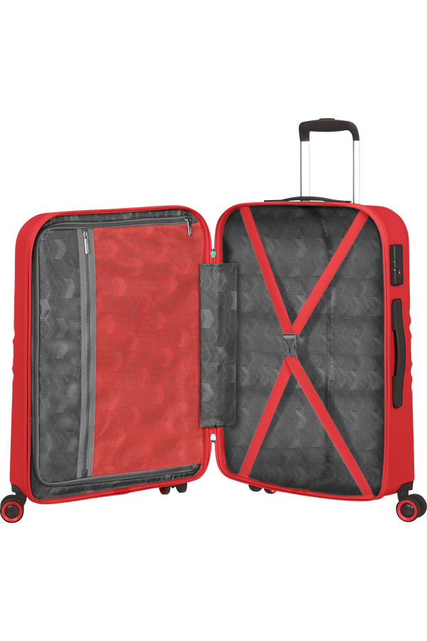 American Tourister Wavetwister Spinner TSA 66cm  Vivid Red