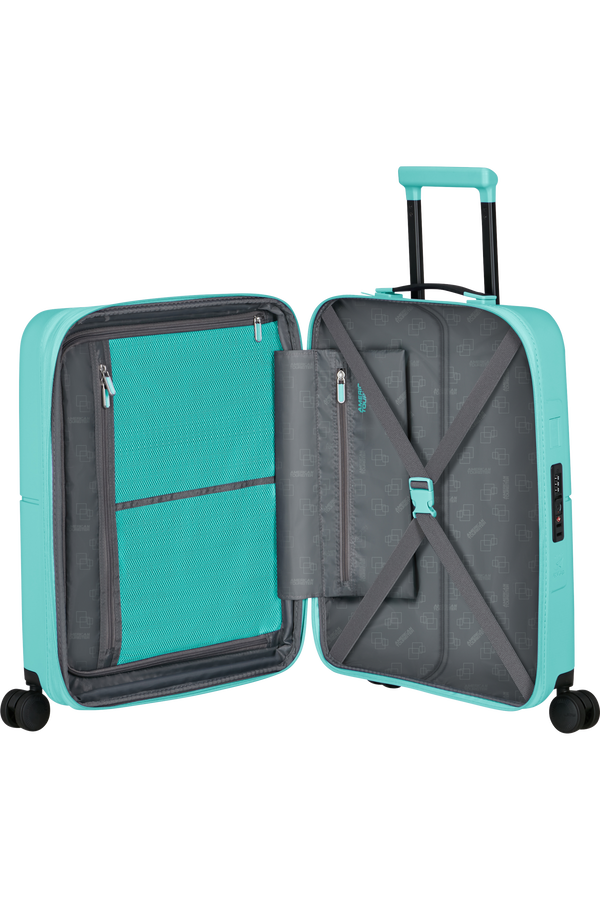 American Tourister DashPop Spinner Expandable TSA 55cm Aqua Sky American Tourister DashPop Spinner Expandable TSA 55cm Aqua Sky