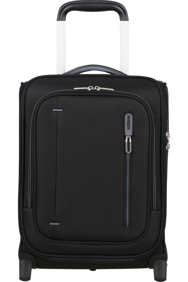 Cloudrider S/M Resv&auml;ska med 2 hjul | American Tourister Cloudrider Upright Underseater Tsa  Jet Black