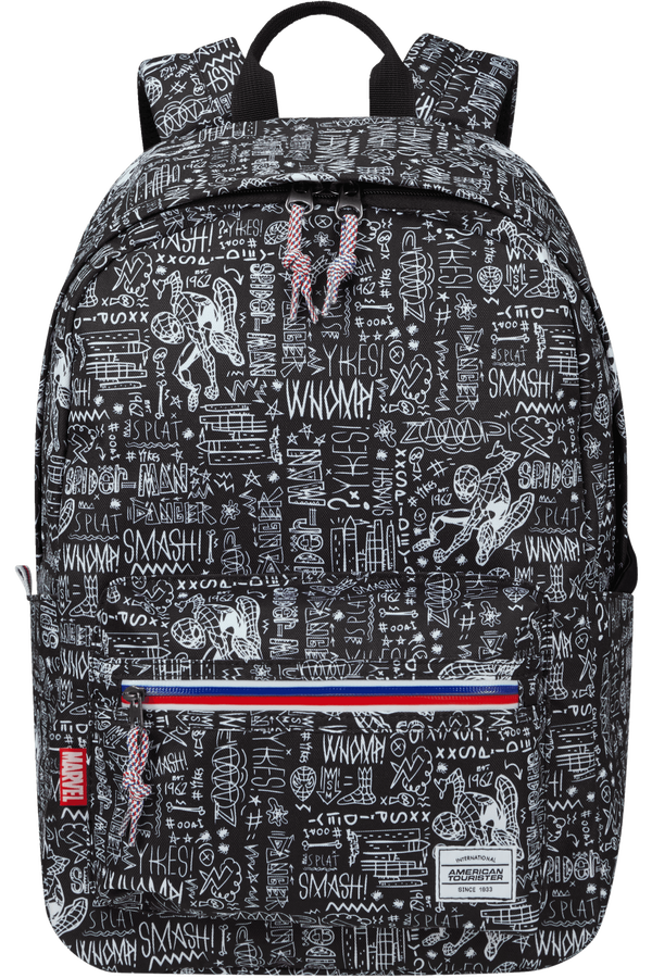 American Tourister Upbeat Disney Backpack Zip Marvel  Spiderman Sketch