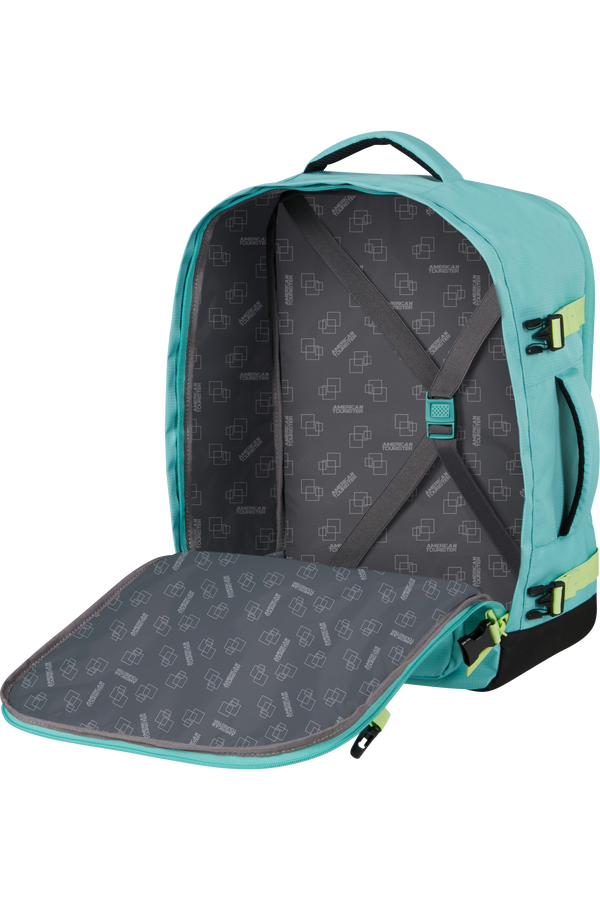 American Tourister Take2cabin Casual Backpack M  Dusty Turquoise/Lime