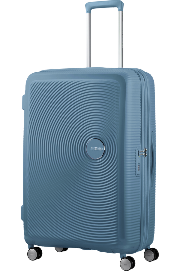 American Tourister Soundbox Spinner Expandable 77cm  Stone Blue American Tourister Soundbox Spinner Expandable 77cm  Stone Blue