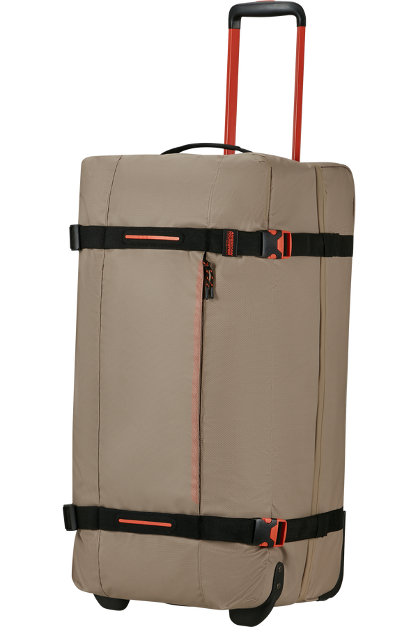 American Tourister Urban Track Duffle with Wheels Coated L  Beige/Orange