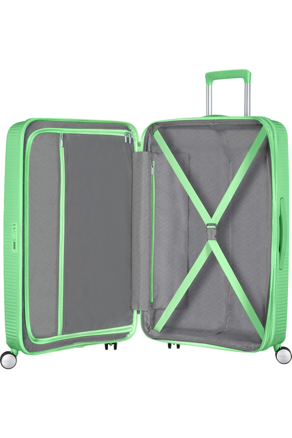 American Tourister Soundbox Spinner TSA Expandable 77cm  Spring Green