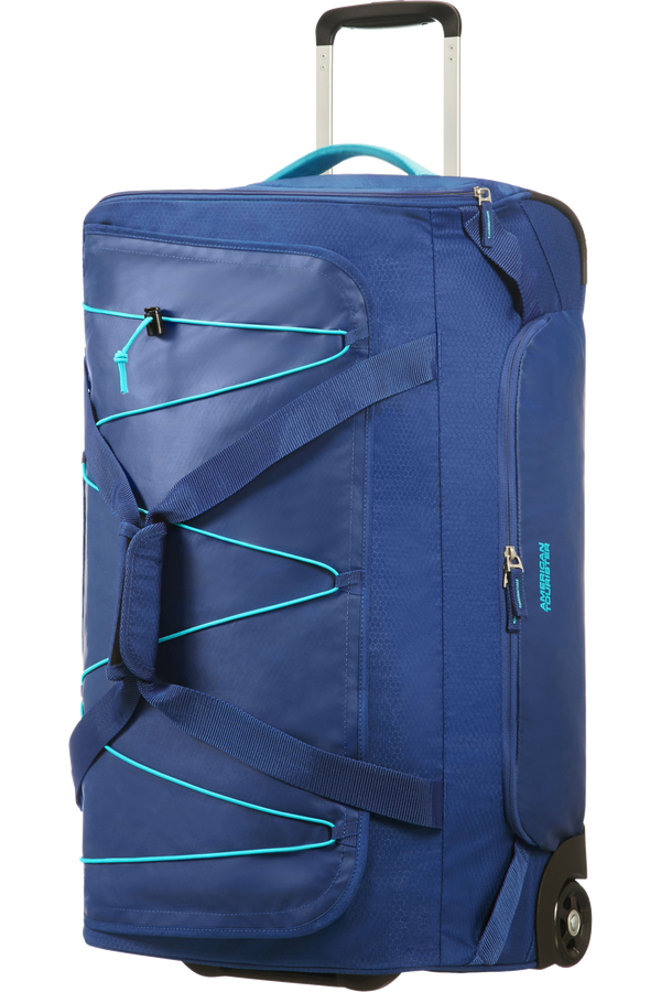 American Tourister Road Quest Duffle with Wheels M  Deep Water Blue