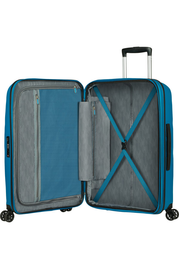 American Tourister Bon Air Dlx Spinner TSA Expandable 66cm  Seaport Blue