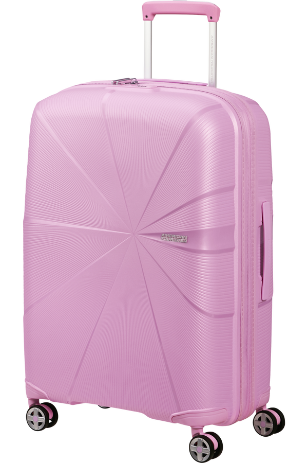 American Tourister StarVibe Spinner Expandable TSA 67cm  Metallic Pastel Lavender