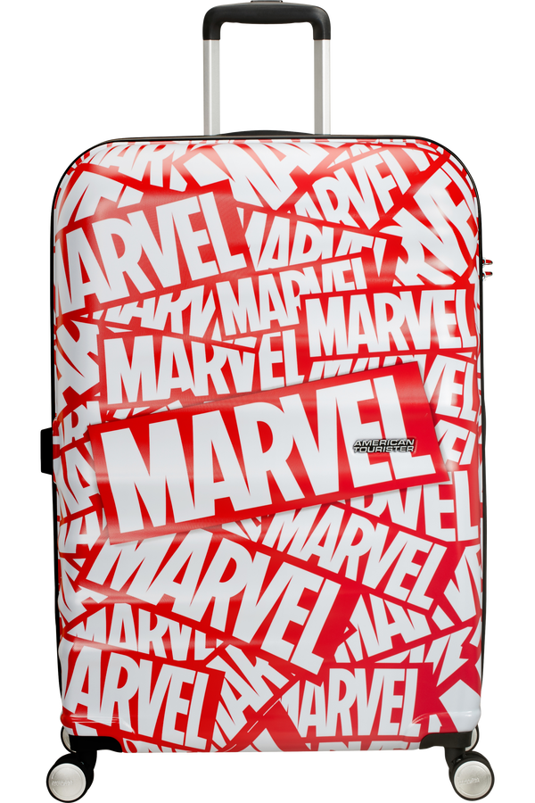 American Tourister Wavebreaker Disney Spinner Marvel 77cm  Marvel Logo