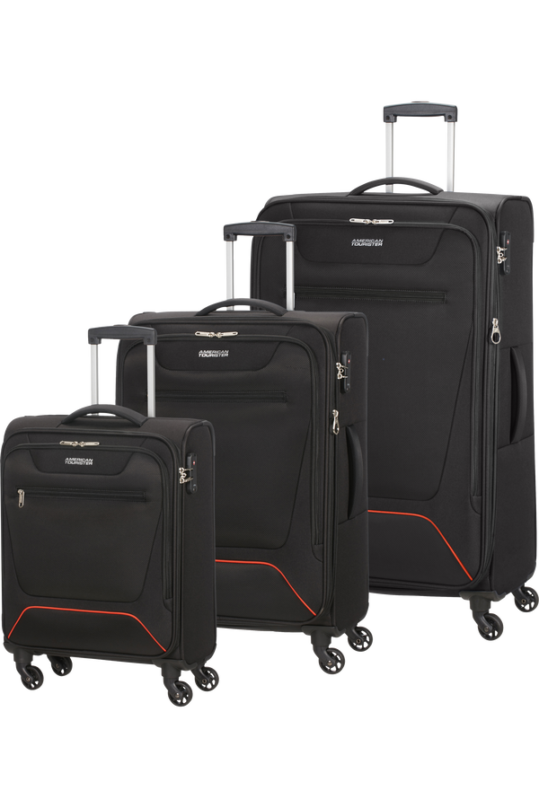 American Tourister Hyperbreez 3 pc Set A  Black