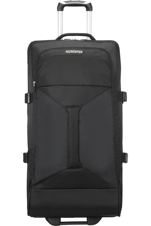 American Tourister Road Quest Duffle with Wheels L Solid Black