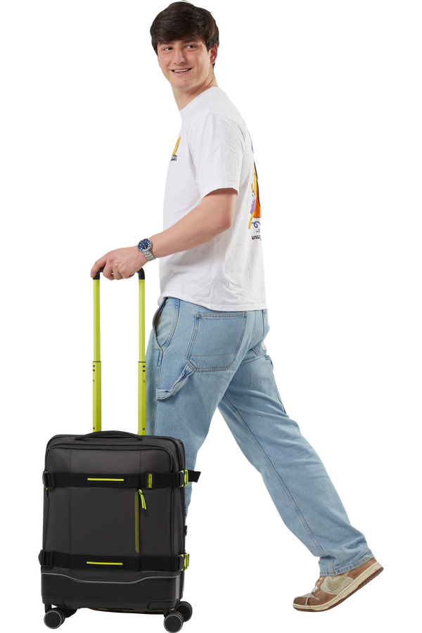 American Tourister Urban Track Spinner S TSA Coated 55cm  Black/Lime