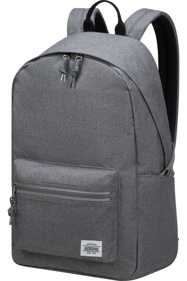 American Tourister Brightup Backpack Zip  Grey Melange American Tourister Brightup Backpack Zip  Grey Melange