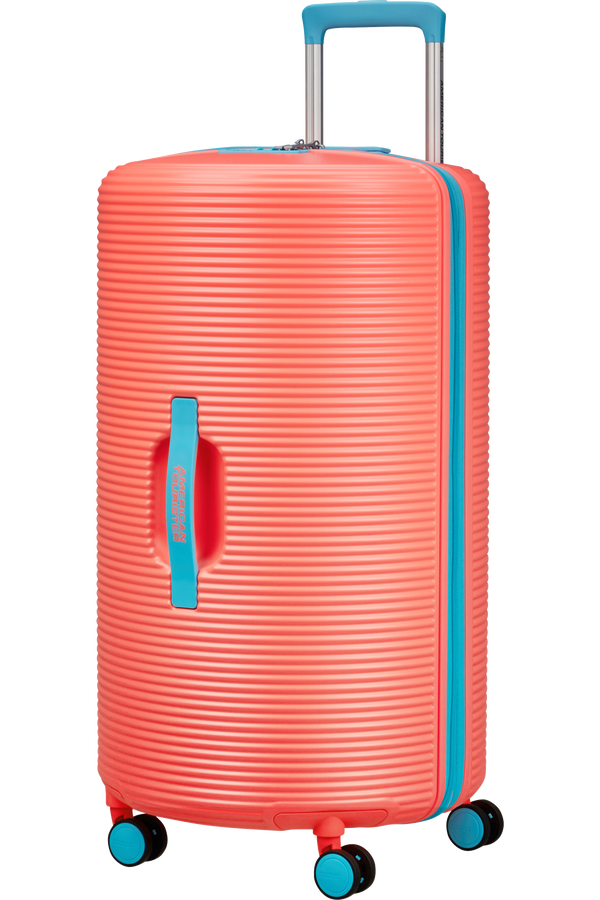 American Tourister Rollio Spinner 75cm  Coral/Blue American Tourister Rollio Spinner 75cm  Coral/Blue