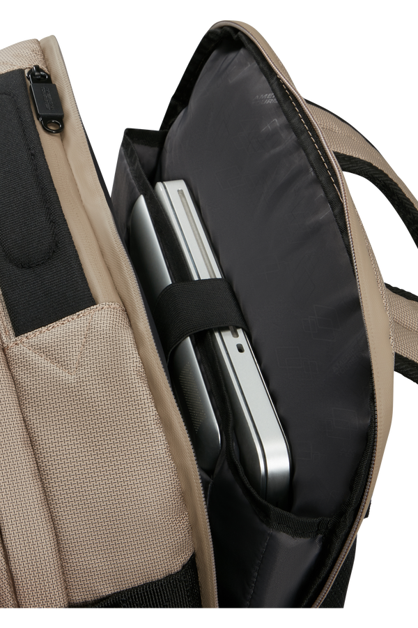 American Tourister Urban Track Laptop Backpack Coated 15.6'  Beige/Orange