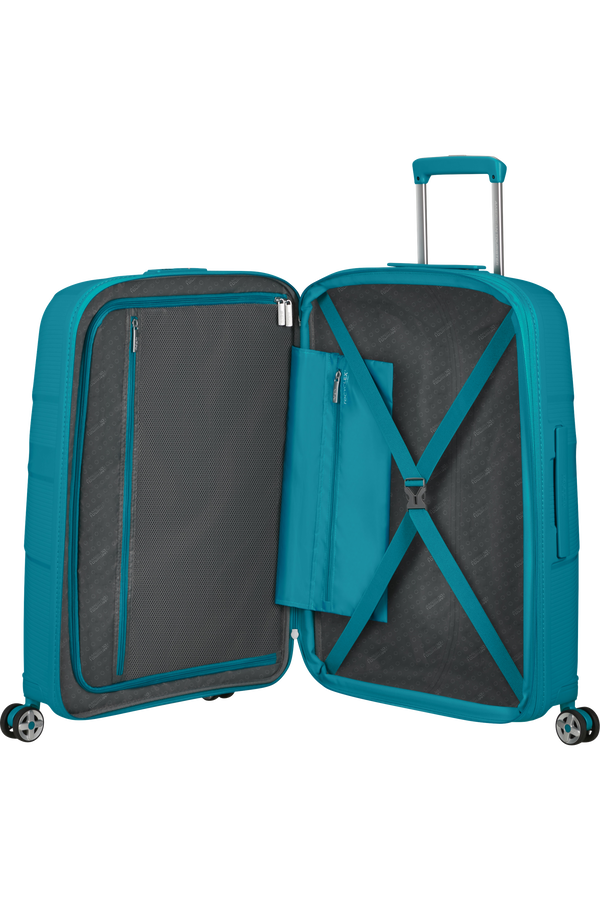 American Tourister Starvibe Spinner Expandable TSA 67cm Verdigris American Tourister Starvibe Spinner Expandable TSA 67cm Verdigris