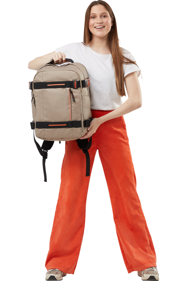 American Tourister Urban Track Laptop Backpack Coated 15.6'  Beige/Orange American Tourister Urban Track Laptop Backpack Coated 15.6'  Beige/Orange