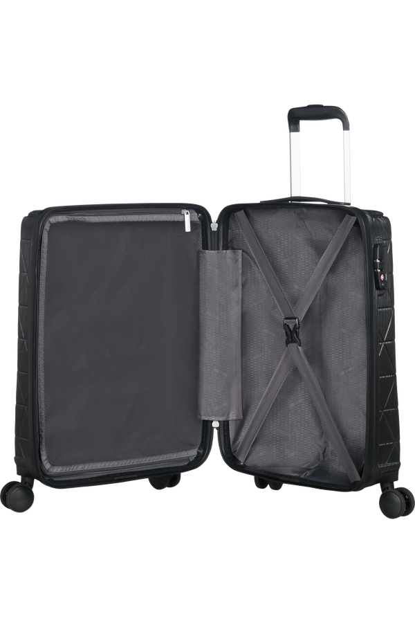 American Tourister Triangolo Spinner TSA 55cm  Onyx Black