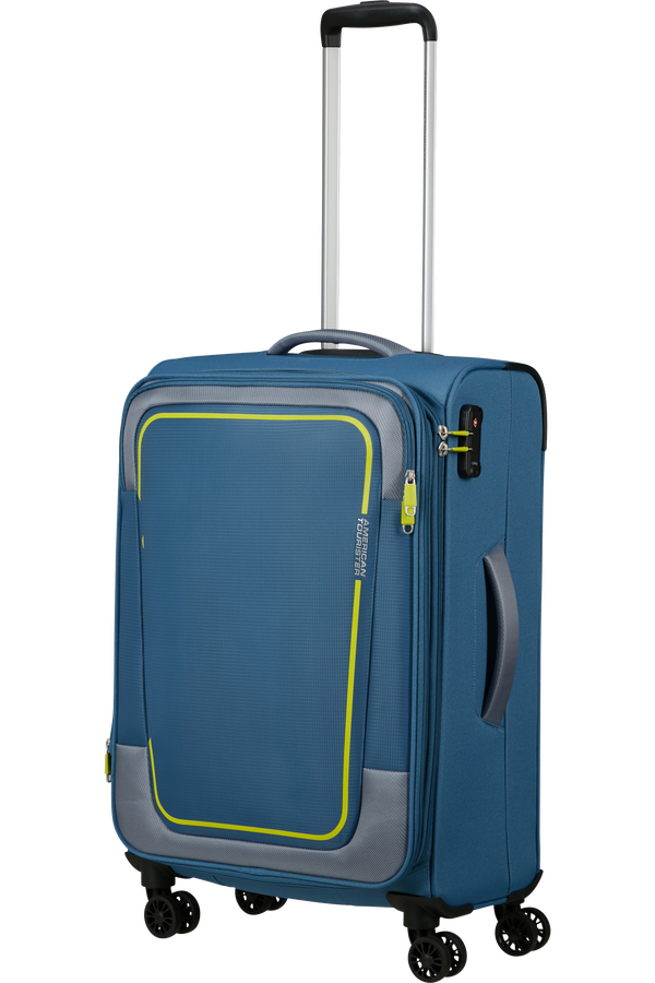 American Tourister Pulsonic Spinner Expandable 68 cm  Coronet Blue American Tourister Pulsonic Spinner Expandable 68 cm  Coronet Blue