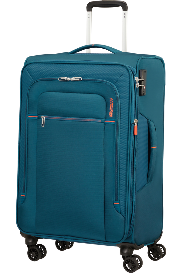 American Tourister Crosstrack Spinner Expandable 67cm  Navy/Orange