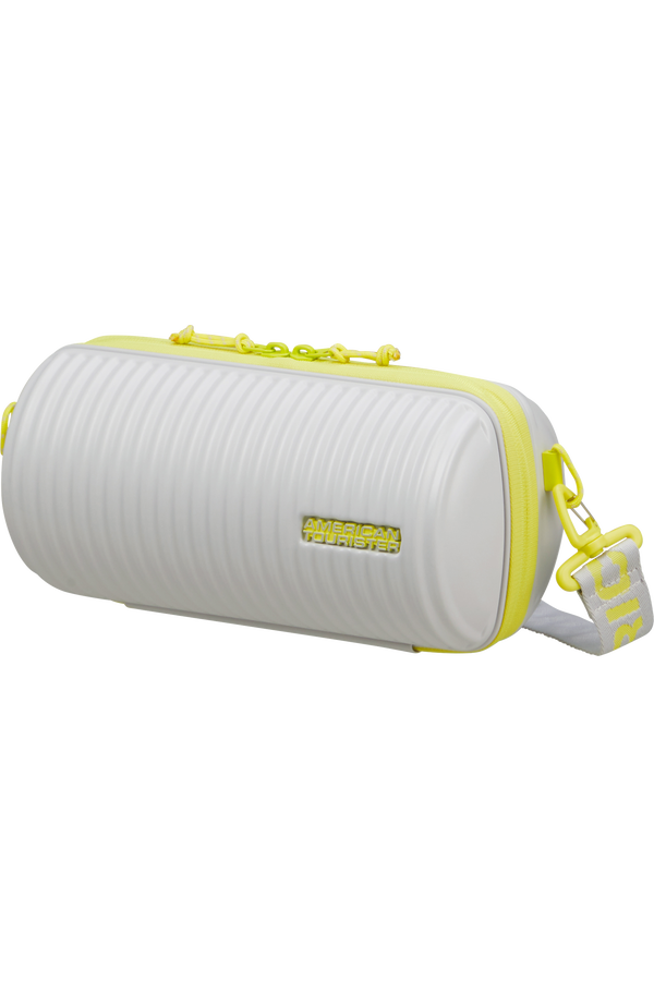 American Tourister Rollio Cross Body  Light Grey/Lime