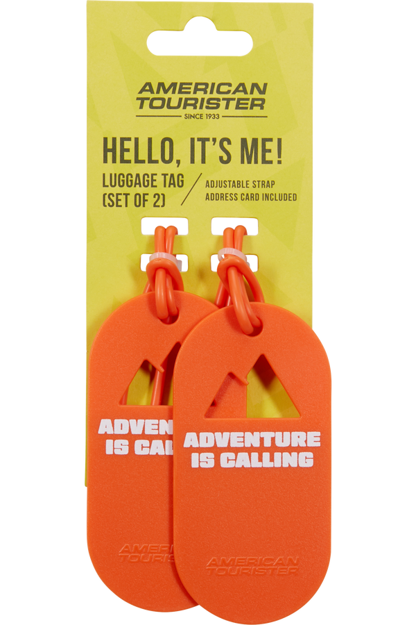 Fun Tags Bagagebricka &ndash; Set med 2 st | American Tourister American Tourist. Ta Luggage Tag X2 Fun  Adventure Is Calling