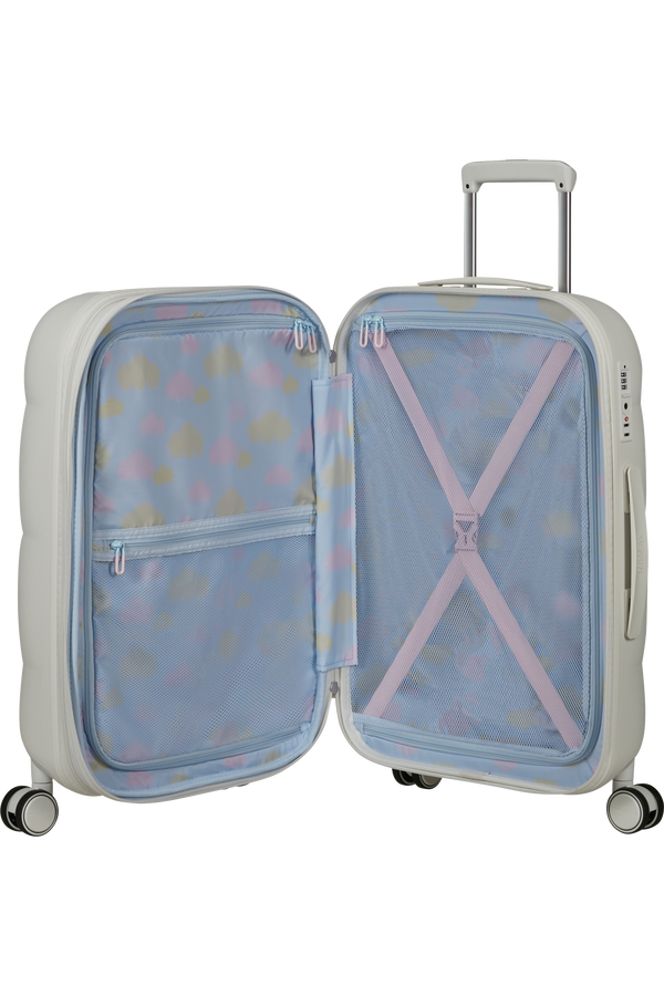 Dreami 67cm Medium incheckning | American Tourister Dreami Spinner Exp Tsa 67cm  Cloud White