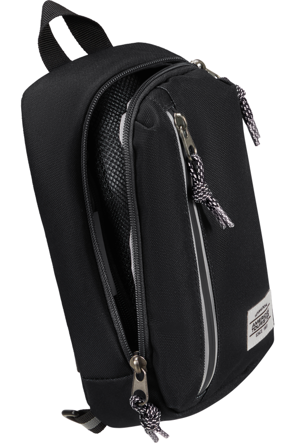 American Tourister Brightup Sling Bag Zip  Black