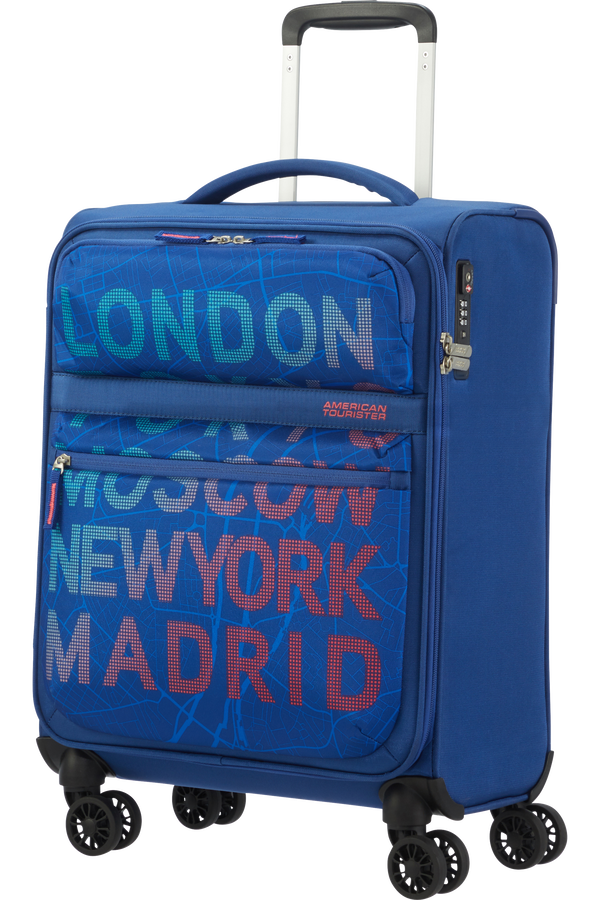 American Tourister Matchup Spinner Print TSA 55cm  City Map Blue