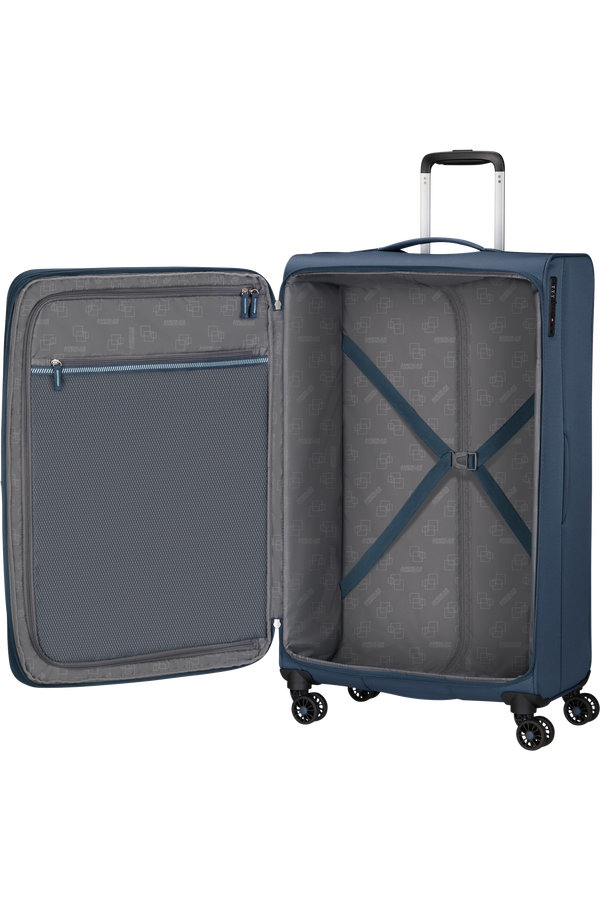 American Tourister Aerospin Spinner Expandable L  Indigo American Tourister Aerospin Spinner Expandable L  Indigo