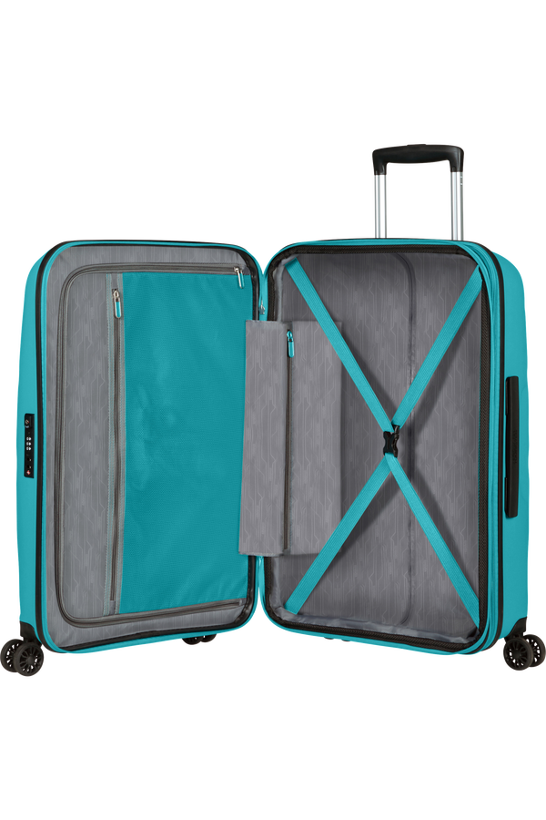 American Tourister Bon Air Dlx Spinner TSA Expandable 66cm  Deep Turquoise