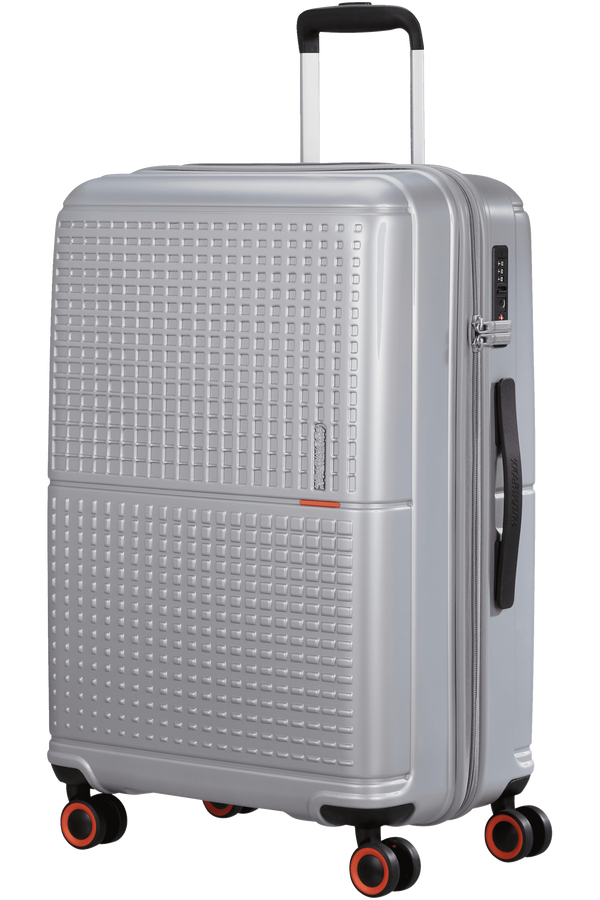 American Tourister Geopop Spinner 67/24 Tsa. 67cm  Metallic Silver