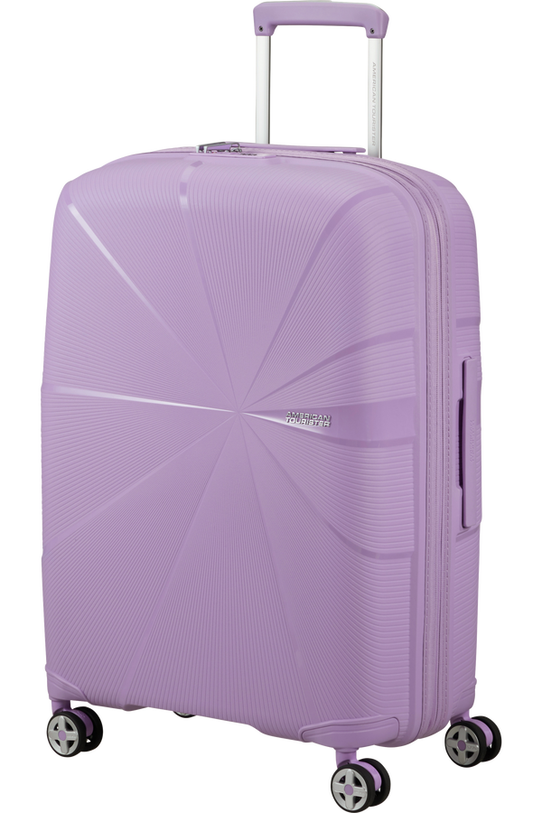 American Tourister Starvibe Spinner Expandable TSA 67cm Digital Lavender
