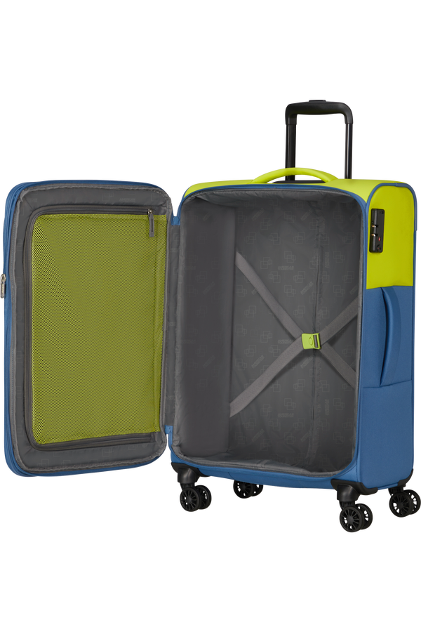 American Tourister Daring Dash Spinner Expandable TSA M  Lime/Coronet