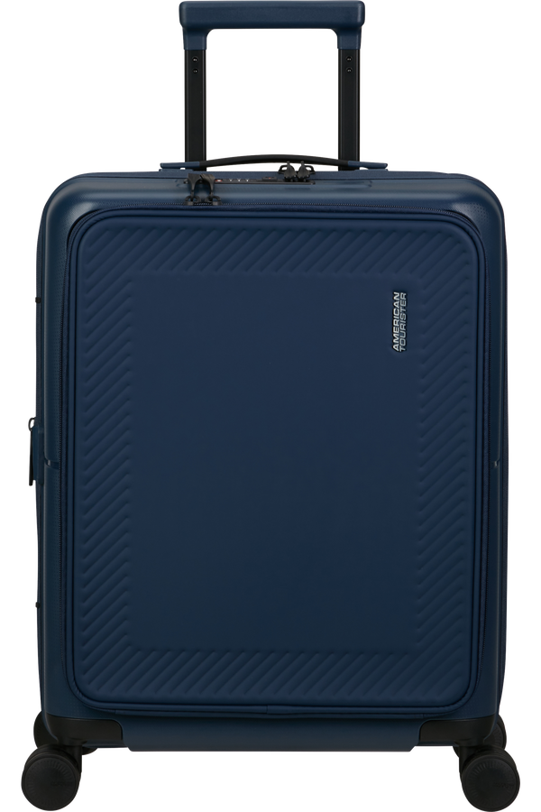 American Tourister DashPop Spinner Expandable Frontloader 55cm  Midnight Blue