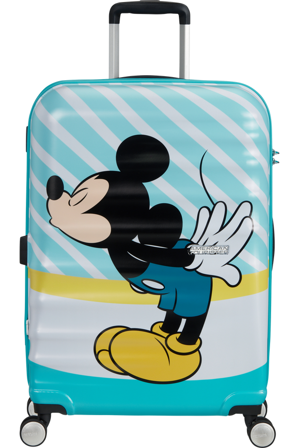 American Tourister Wavebreaker Disney Spinner 67cm  Mickey Blue Kiss