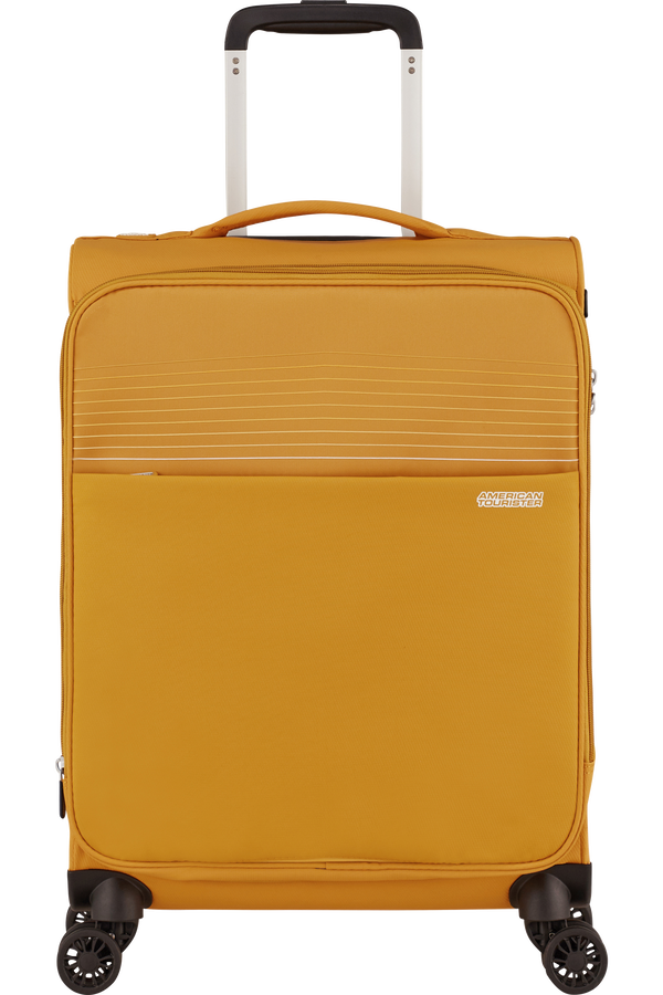 American Tourister Lite Ray Spinner TSA Expandable 55cm  Golden Yellow