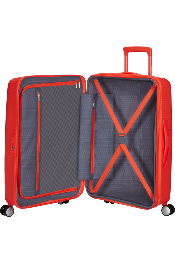 American Tourister SoundBox Spinner TSA Expandable 67cm  Neon Orange
