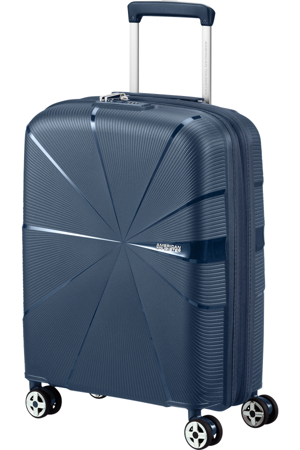 American Tourister Starvibe Spinner Expandable TSA 55cm Navy
