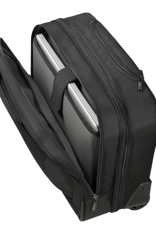 American Tourister At Work Rolling Tote  15.6inch Black/Orange American Tourister At Work Rolling Tote  15.6inch Black/Orange