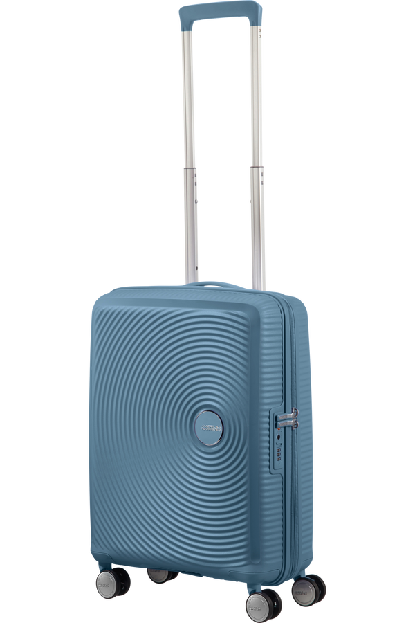 American Tourister Soundbox Spinner Expandable 55cm  Stone Blue American Tourister Soundbox Spinner Expandable 55cm  Stone Blue
