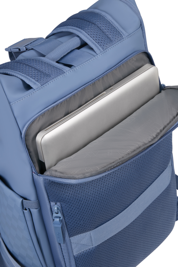 Urban Tide 15.6'' rolltop Ryggs&auml;ck 15.6" | American Tourister Urban Tide Rolltop Laptop Backpack 15.6'  Storm Blue