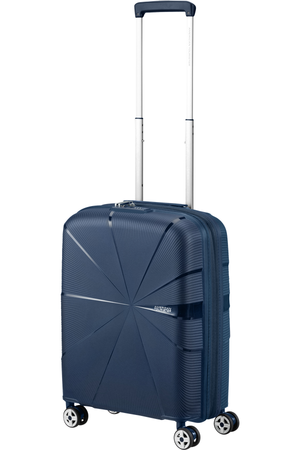 American Tourister Starvibe Spinner Expandable TSA 55cm Navy